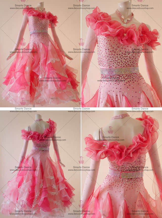 Ballroom Gowns,Ballroom Costumes Pink BD-SG3040,Affordable Ballroom Dress,Ballroom Dance Competition Dresses