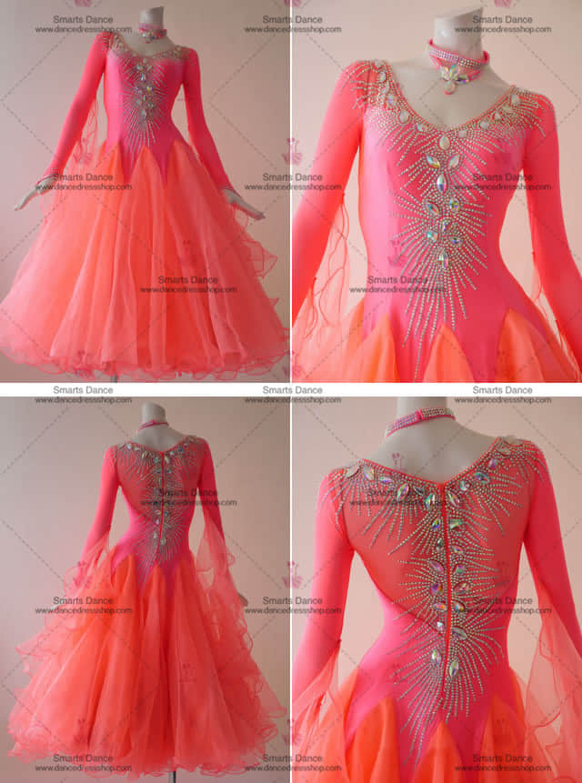 Tailor Made Ballroom Dress,Ballroom Dance Gowns Pink BD-SG3044,Ballroom Dancewear,Ballroom Dance Clothes