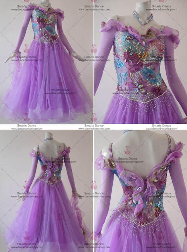 Ballroom Dance Costumes,Ballroom Dress Purple BD-SG3053,Ballroom Dresses For Sale,Ballroom Dance Dresses