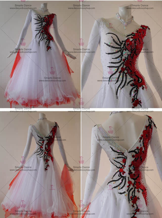 Womens Ballroom Dress,Tailor Made Ballroom Dress White BD-SG3056,Ballroom Costume For Female,Latin Ballroom Dresses