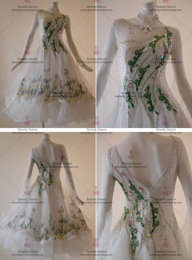 Ballroom Dance Clothes,Ballroom Gowns White BD-SG3057,Ballroom Dresses,Ballroom Costumes