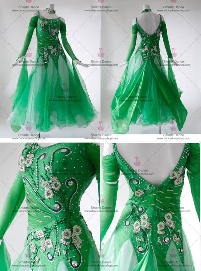 Ballroom Clothes,Ballroom Dancewear Green BD-SG3061,Ballroom Costume For Female,Womens Ballroom Dress