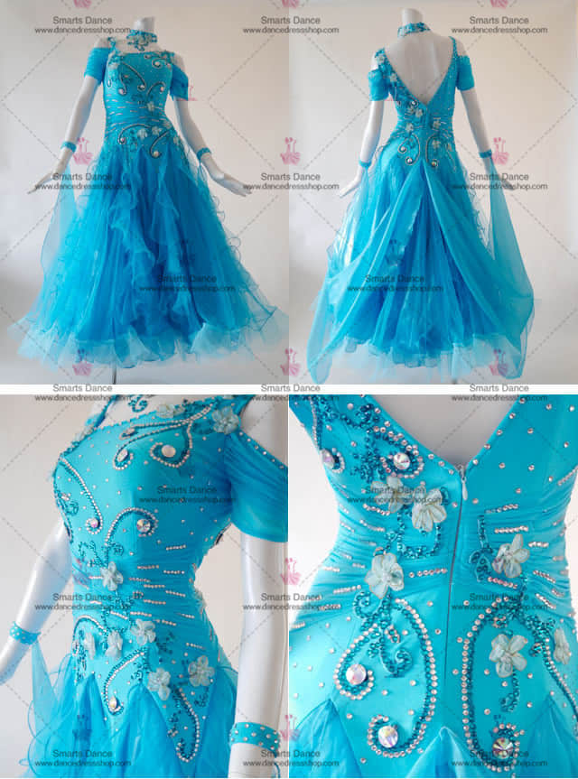 Ballroom Dancewear,Ballroom Dance Clothes Blue BD-SG3066,Ballroom Dance Costumes,Ballroom Clothes