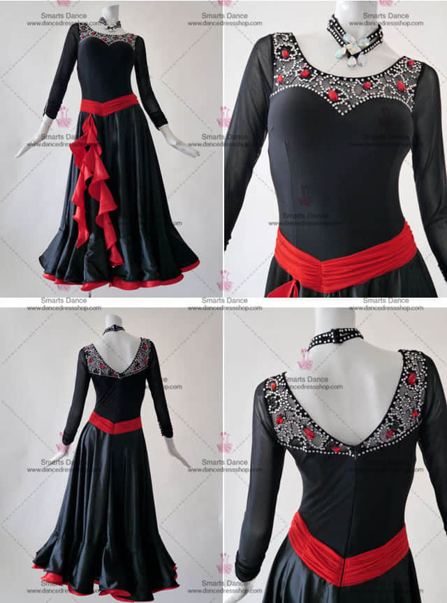 Ballroom Dance Gowns,Ballroom Dresses Black BD-SG3078,Ballroom Dancewear,Tailor Made Ballroom Dress