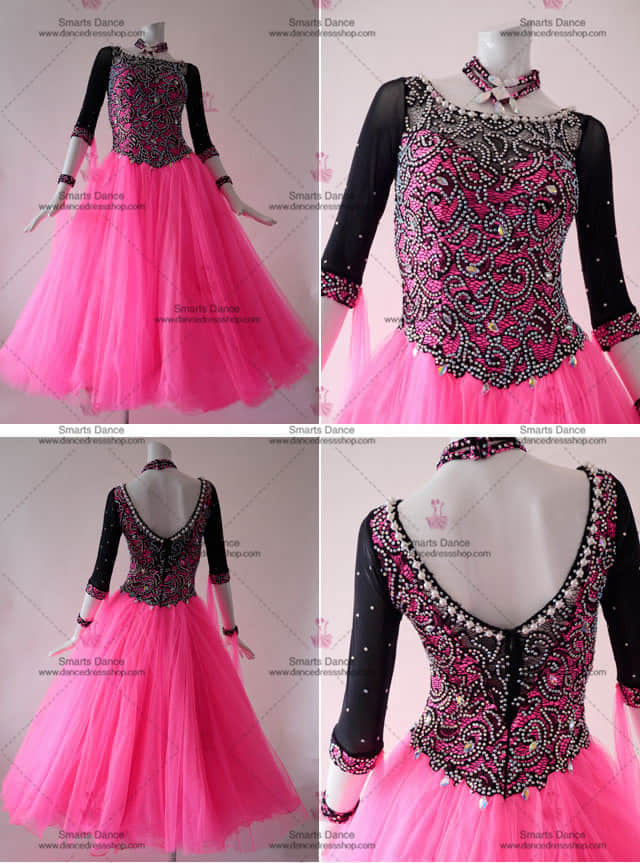 Ballroom Dresses,Ballroom Dance Costumes For Competition Pink BD-SG3080,Ballroom Dance Costumes,Ballroom Dancewear