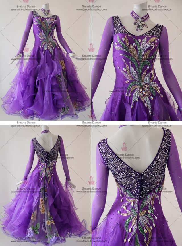 Waltz Dance Dresses,Ballroom Dance Dresses For Sale Purple BD-SG3089,Ballroom Dance Competition Dresses,Ballroom Dresses For Sale