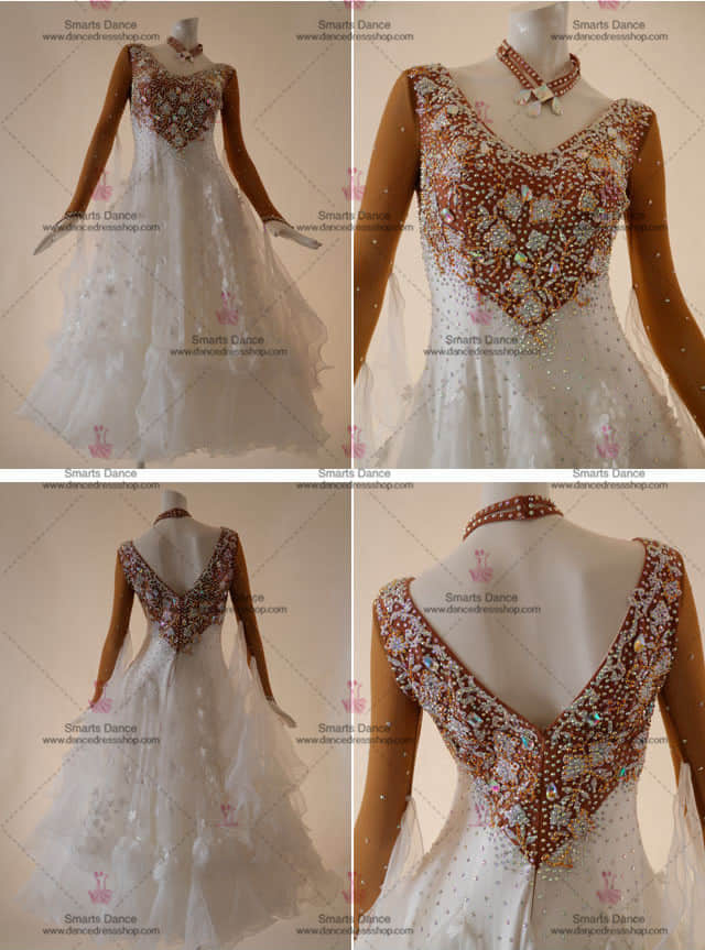 Ballroom Dance Costumes For Competition Multilayer BD-SG3106,Ballroom Dance Dresses,Ballroom Costumes