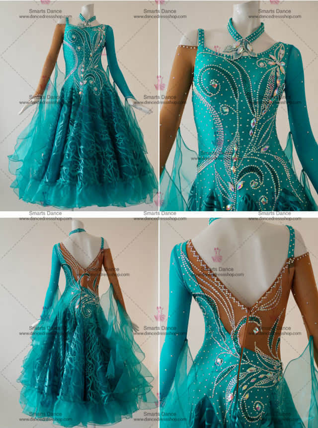 Tailor Made Ballroom Dress,Ballroom Dresses For Sale Green BD-SG3114,Ballroom Dance Gowns,Ballroom Costume For Female