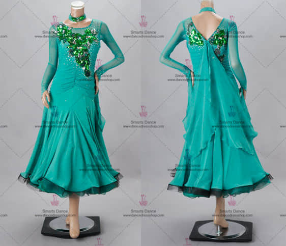 Ballroom Clothes,Ballroom Dance Costumes Green BD-SG3121,Ballroom Dress,Ballroom Dance Clothes