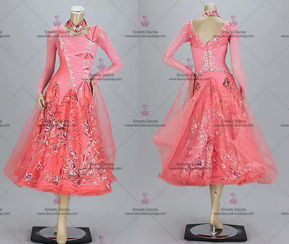 Ballroom Gowns,Tailor Made Ballroom Dress Pink BD-SG3171,Ballroom Dance Gowns,Ballroom Costumes