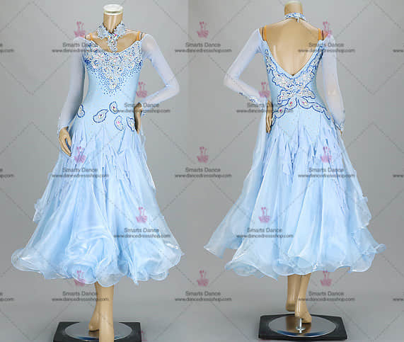 Ballroom Dance Competition Dresses,Latin Ballroom Dresses Blue BD-SG3172,Ballroom Dance Dresses,Ballroom Dance Gowns