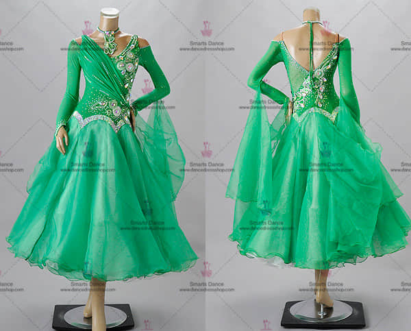 Ballroom Dance Costumes For Competition Green BD-SG3181,Ballroom Costumes,Affordable Ballroom Competition Dresses