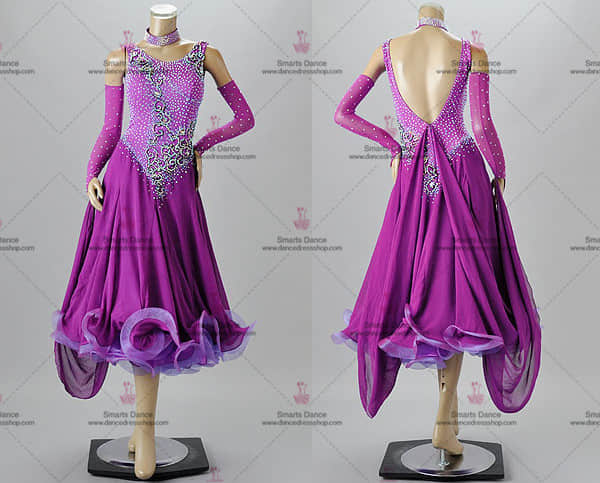 Ballroom Dance Customes,Ballroom Dance Clothes Purple BD-SG3204,Ballroom Dance Costumes For Competition,Tailor Made Ballroom Dress