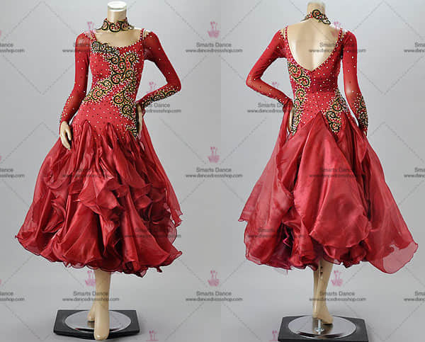 Ballroom Dancewear,Womens Ballroom Dress Red BD-SG3208,Ballroom Dresses,Ballroom Dress
