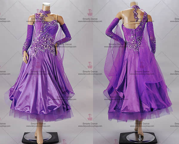 Ballroom Dresses For Sale,Ballroom Costume For Female Purple BD-SG3209,Ballroom Dance Customes,Affordable Ballroom Competition Dresses