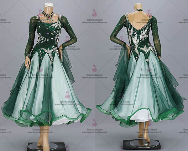 Ballroom Clothes,Ballroom Costume For Female Green BD-SG3219,Ballroom Dance Dresses For Sale,Waltz Dance Dresses