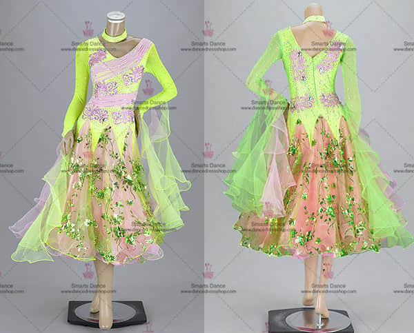 Tailor Made Ballroom Dress,Ballroom Dress Green BD-SG3230,Ballroom Dancewear,Ballroom Gowns