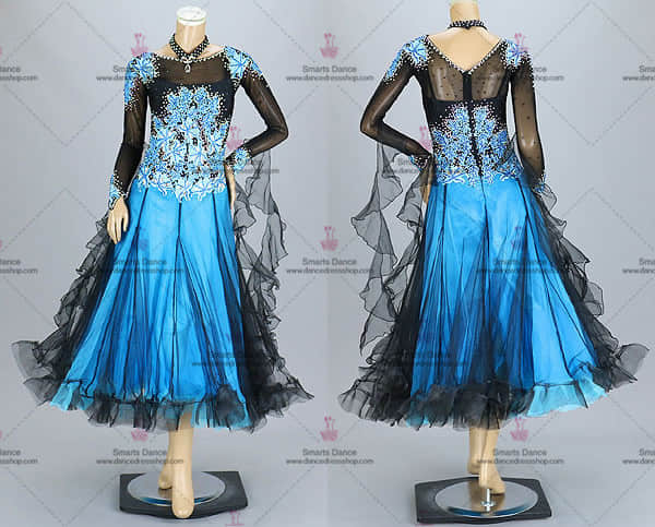 Ballroom Dance Costumes,Ballroom Dance Customes Blue BD-SG3233,Ballroom Dresses For Sale,Womens Ballroom Dress