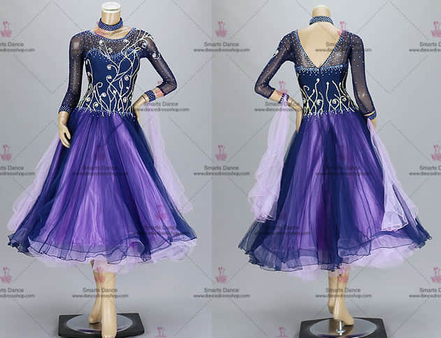 Ballroom Dance Costumes For Competition,Ballroom Dancewear Purple BD-SG3248,Womens Ballroom Dress,Ballroom Dance Costumes