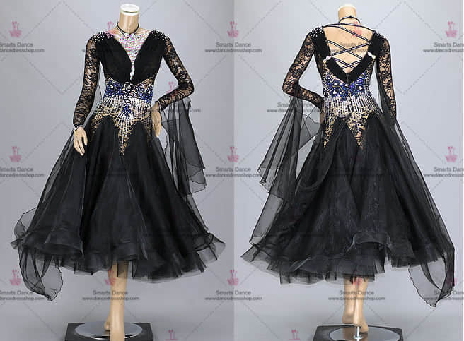 Ballroom Dance Dresses,Affordable Ballroom Competition Dresses Black BD-SG3269,Ballroom Dance Costumes For Competition,Ballroom Gowns