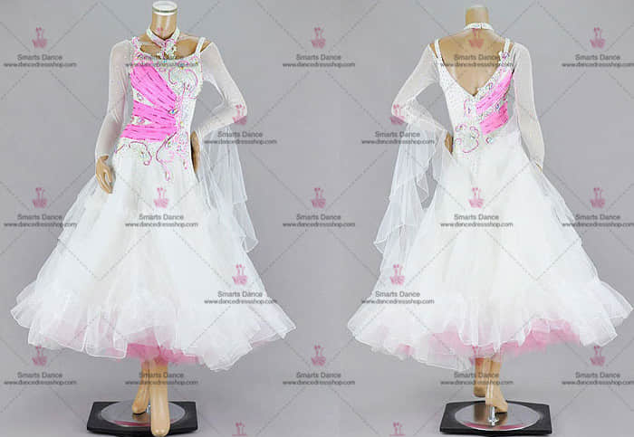 Ballroom Dresses,Tailor Made Ballroom Dress White BD-SG3275,Ballroom Costumes,Ballroom Dancewear