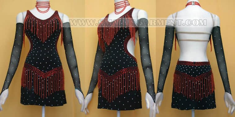 tailor made latin competition dance apparels,quality latin dance clothes,samba garment