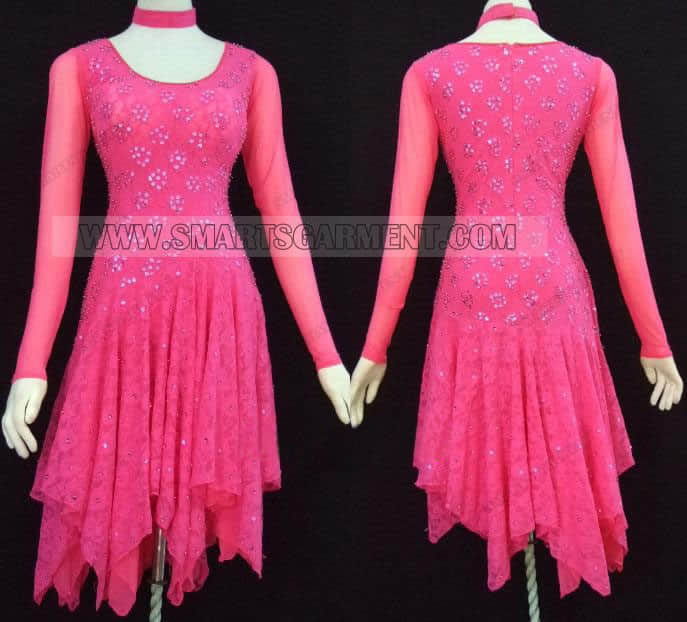 Inexpensive latin competition dance apparels,latin dance wear for competition,customized latin dance performance wear