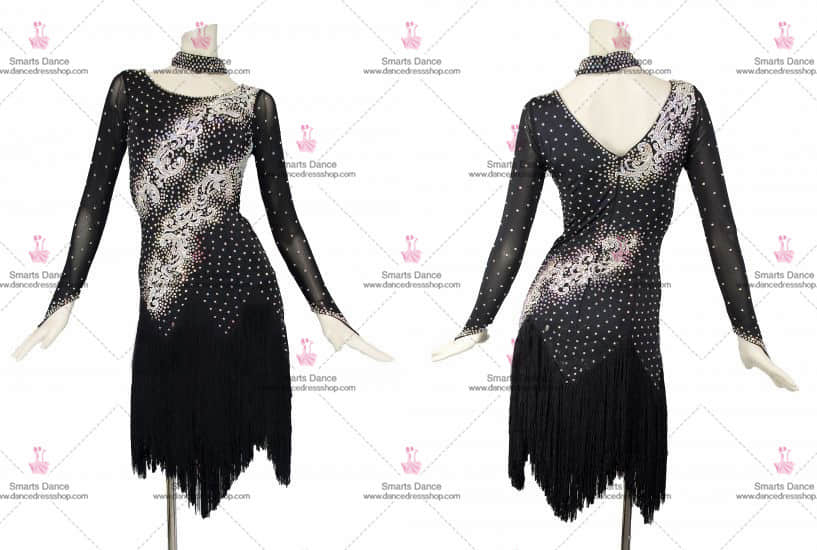 Affordable Latin Competition Dresses,Latin Dance Costumes Black LD-SG1787,Latin Dress,Latin Dresses