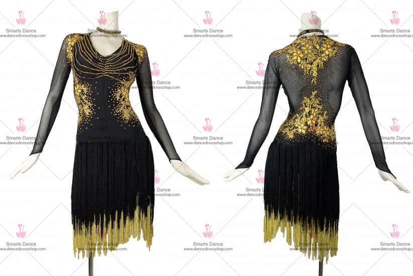 Tailor Made Latin Dress,Latin Dresses For Sale Black LD-SG1789,Latin Dance Dresses,Latin Dancewear