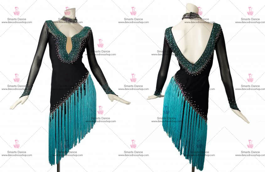 Latin Clothes,Latin Dance Dresses For Sale Black LD-SG1790,Affordable Latin Dress,Latin Dance Costumes