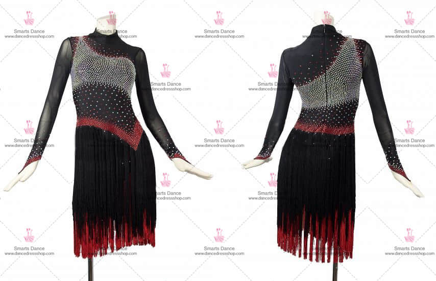 Latin Dresses For Sale,Custom Made Latin Dress Black LD-SG1791,Latin Dancewear,Latin Dance Costumes For Competition