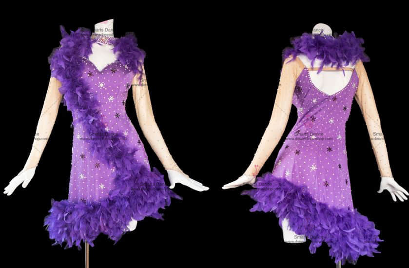 Custom Made Latin Dress,Latin Dresses Purple LD-SG1811,Latin Ballroom Dresses,Latin Costume For Female