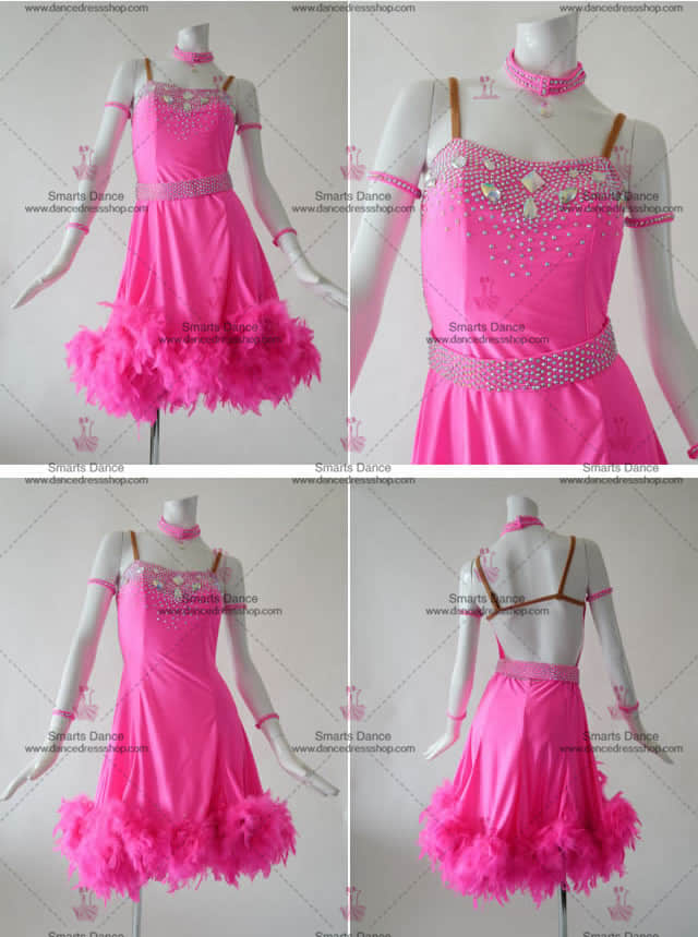 Latin Dance Gowns,Latin Dance Competition Dresses Pink LD-SG1825,Custom Made Latin Dress,Latin Dance Costumes For Competition