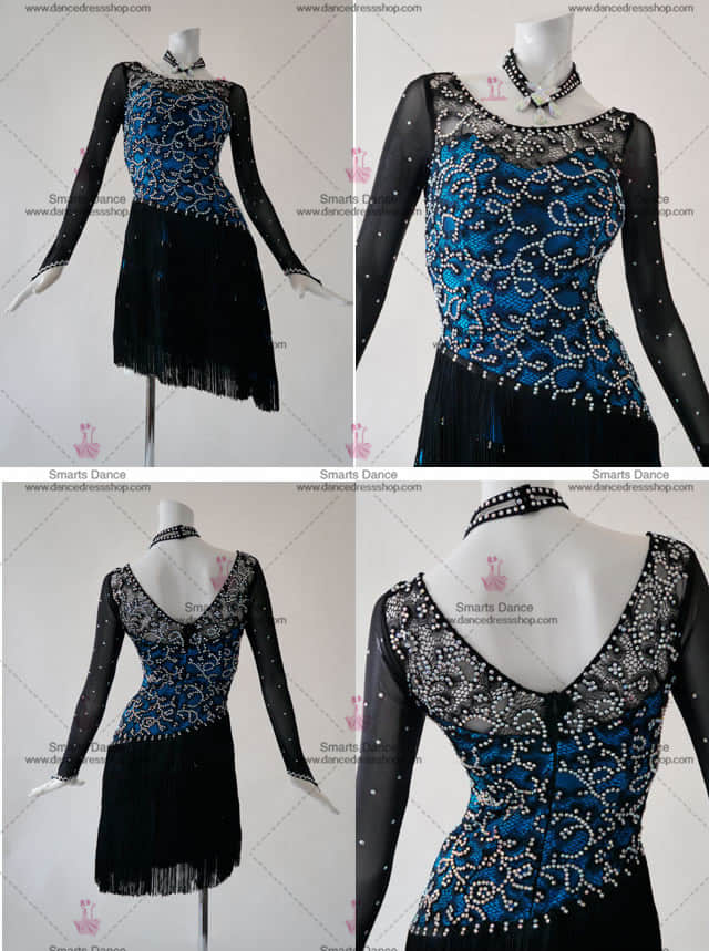 Latin Dance Clothes,Womens Latin Dress Blue LD-SG1830,Latin Dance Costumes,Latin Dresses For Sale