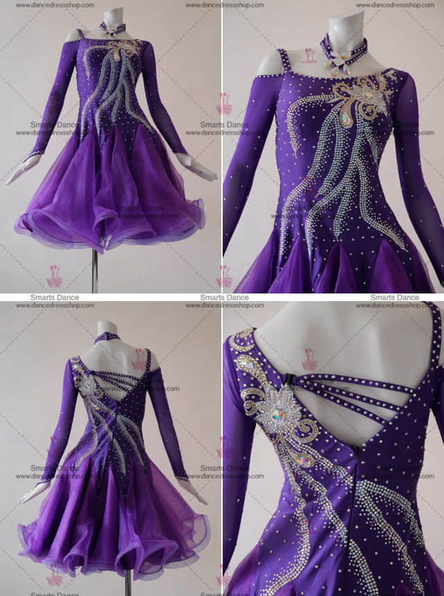 Latin Dresses For Sale,Latin Dance Clothes Purple LD-SG1833,Affordable Latin Dress,Latin Dress