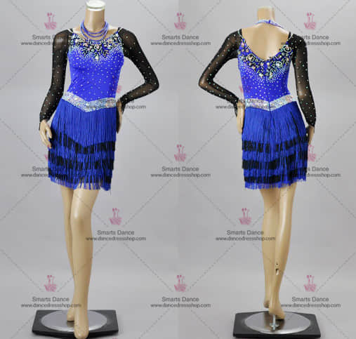 Latin Dancewear,Latin Dresses For Sale Blue LD-SG1858,Latin Dresses,Affordable Latin Dress