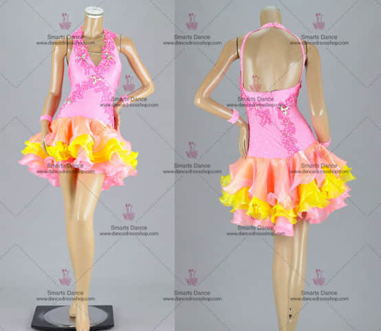 Latin Gowns,Latin Dance Dresses Pink LD-SG1864,Latin Dresses For Sale,Latin Dance Gowns