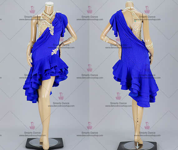 Latin Dresses,Latin Ballroom Dresses Blue LD-SG1866,Latin Dance Dresses,Latin Dance Customes