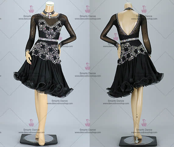 Latin Dress,Latin Dance Dresses For Sale Black LD-SG1867,Womens Latin Dress,Latin Clothes