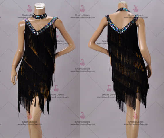 Latin Dance Dresses,Affordable Latin Dress Black LD-SG1888,Latin Costume For Female,Latin Dresses For Sale