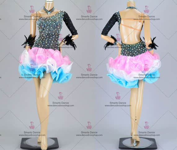 Latin Dance Dresses,Affordable Latin Competition Dresses Multilayer LD-SG1889,Latin Dresses,Latin Dance Competition Dresses