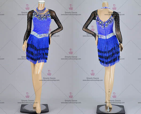 Latin Dresses For Sale,Latin Dance Dresses For Sale Blue LD-SG1902,Latin Dresses,Womens Latin Dress