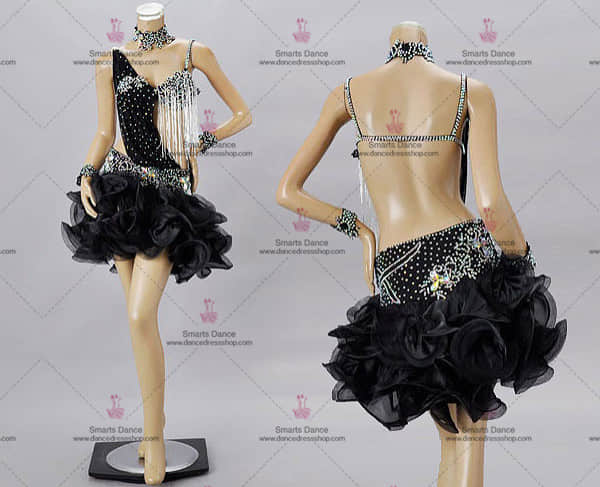 Latin Dance Clothes,Latin Dance Costumes For Competition Black LD-SG1908,Latin Dresses For Sale,Latin Clothes