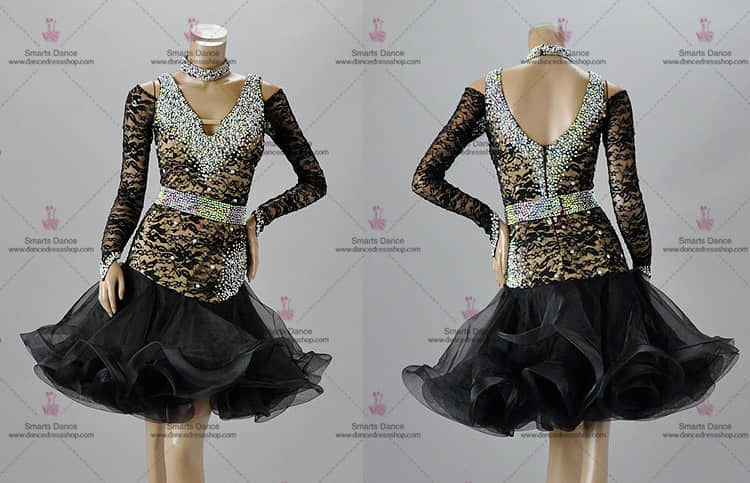 Affordable Latin Dress,Latin Dresses For Sale Black LD-SG1921,Latin Clothes,Latin Dance Clothes