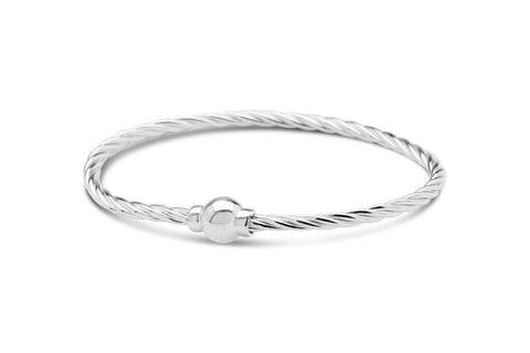 twisted wire 925 sterling silver cape cod bracelet