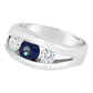 Michael's Jewelry Cape Cod 3 stone ring gold diamond sapphire ring custom jewelry on cape cod