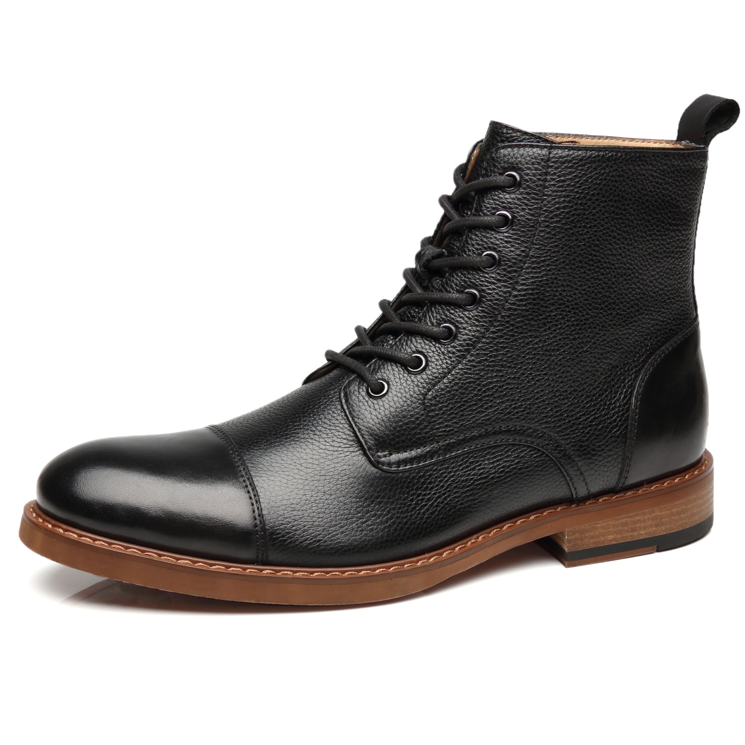 Men's Lace Up Boot Vincent-1-black | La Milano Mens Shoes