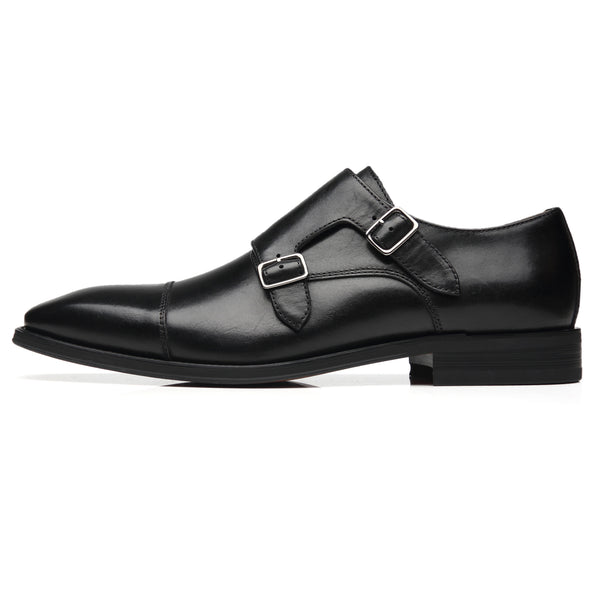 Men's Monk Strap Chal-1-black | La Milano Mens Shoes