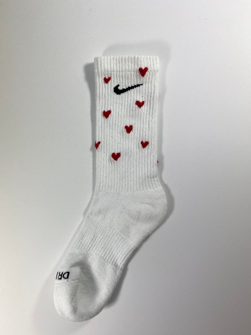 nike socks heart