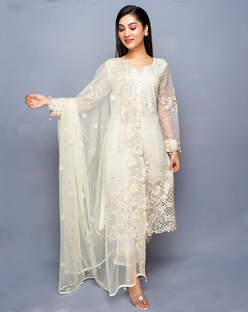 pakistani organza suit